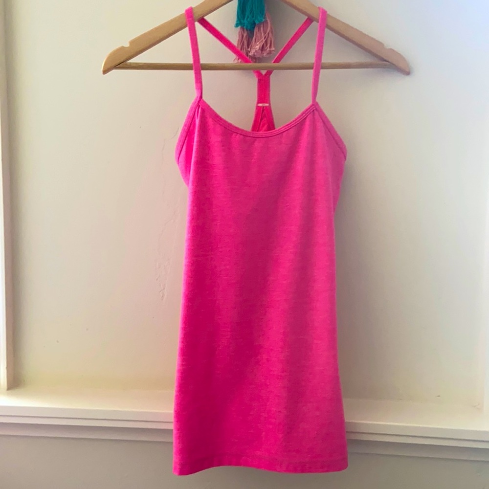 Lululemon Flow Y Tank Hot Pink Size 2